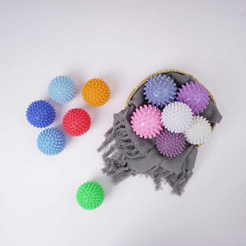 Bienstylife Reusable Laundry Dryer Balls - Eco Friendly Fabric Softener Alternatives Soften and Fluff Laundry Wrinkle Release(Set of 4 Random Color) - Image 5